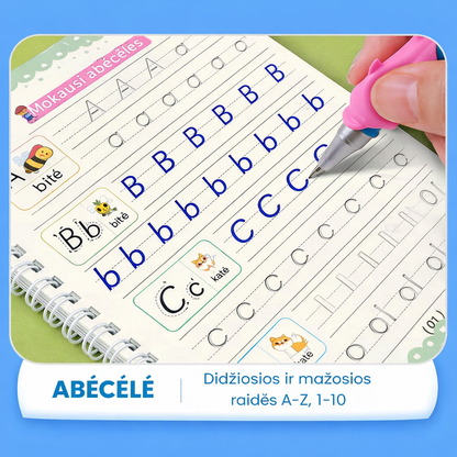 MagicGroove – braižymo knygų rinkinys su išnykstančiu rašalu (lietuvių kalba)