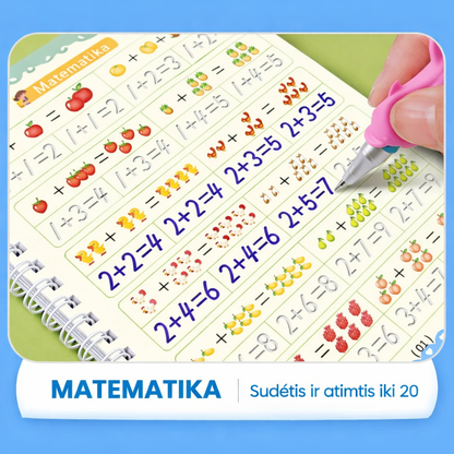 MagicGroove – braižymo knygų rinkinys su išnykstančiu rašalu (lietuvių kalba)