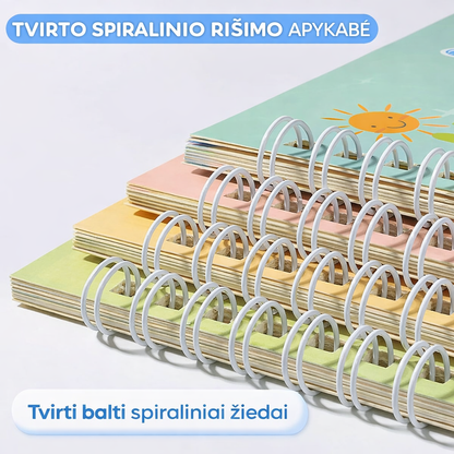 MagicGroove – braižymo knygų rinkinys su išnykstančiu rašalu (lietuvių kalba)