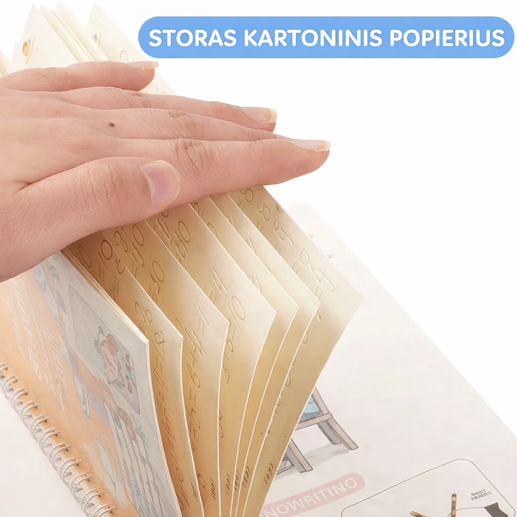 MagicGroove – braižymo knygų rinkinys su išnykstančiu rašalu (lietuvių kalba)