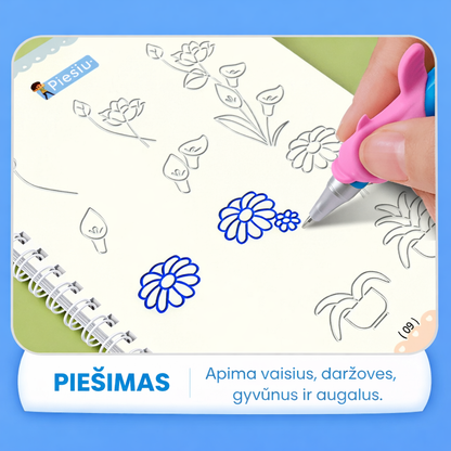 MagicGroove – braižymo knygų rinkinys su išnykstančiu rašalu (lietuvių kalba)