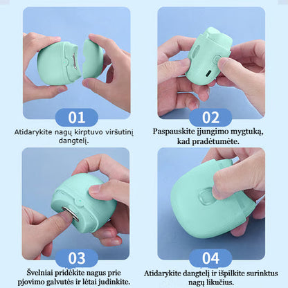 Įkraunamas elektrinis nagų kirpiklis